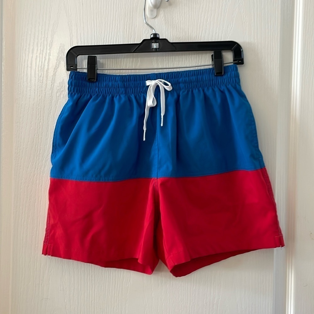 Chubbies Swim Trunks Size M Red/Blue